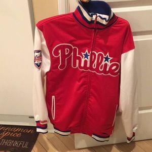 Phillies warm up style jacket